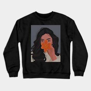 "Blossoming Silence: The Beauty of Unspoken Words ??" Crewneck Sweatshirt